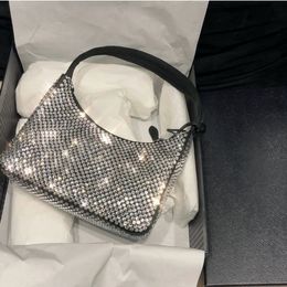 Bolso de diamantes de calidad superior Bolso de lona Hobo bolsos de hombro de diseñador para mujeres Paquete de cofres de moda Cadenas de asas mano dama presbicia monedero bolsos al por mayor Diamantes