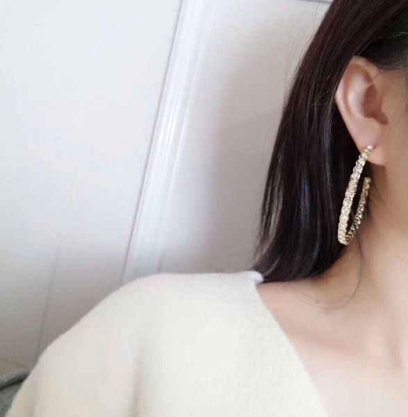 Boucle d'oreille goutte de qualité supérieure avec forme ronde et diamant pour femmes cadeau de bijoux de mariage livraison gratuite PS3616