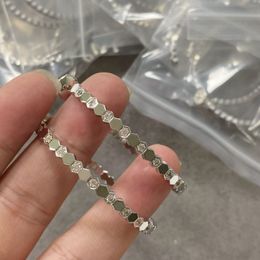 Pendientes de aro grandes con diamantes de imitación bonitos de Plata de Ley 925 de marca dupe de alta calidad para mujer