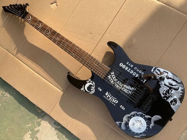 Top qualité E S P Custom Shop KH-2 Ouija Kirk Hammett Cynthia guitare blanche guitare électrique