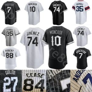 2024 Custom S-4XL Tim Anderson Jersey Bo Jackson Michael Chicagos Mercede José Abreu Robert Eloy Jiménez Carlton Fisk Yoan Moncada Keuchel Stiever Béisbol