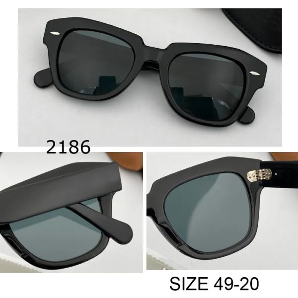 Lentilles en verre de lunettes de qualité supérieure lunettes de soleil hommes femmes lentilles en verre avec monture en acétate lunettes de soleil de mode Protection UV