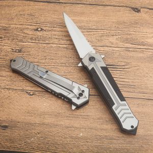 Top Kwaliteit F130 Flipper Zakmes 3Cr13Mov Satijn Spear Point Blade G10/Rvs Handvat Bijgestaan Snel Open Map Messen met Retail Box