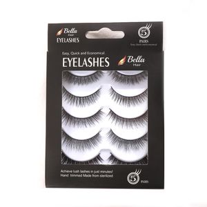 Topkwaliteit valse wimpers make-up synthetische wimpers 5pairs / box bellahair gratis verzending verbazingwekkend jezelf wauw