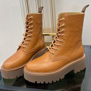 Designer laarzen gesp geregen dij hoge laarzen Desert Knight laarzen omvangrijke vrouwen echt leer korte martin laarzen 5,5 cm platform laarzen met doos no397