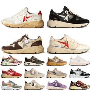 Top Quality Fashion Designer Casual Chaussures Femmes Hommes Running Sole Sneakers Italie Marque Camouflage Graffiti Ivoire Glitter Vintage Finition Cuir Baskets Supérieures