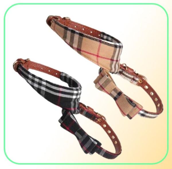 Collier de chien de la mode de qualité supérieure et laisse avec un arc Triangle de serviette à cravate jolie boucle en métal petit col de dogcat accessor 9941829