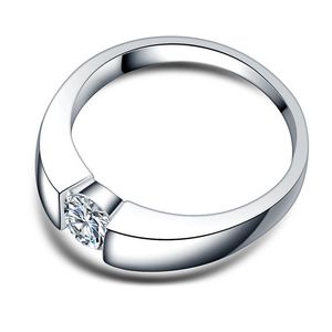 Bagues de fiançailles de Style de mode de qualité supérieure pour les femmes couleur argent cristal blanc zircone CZ pierre anneaux de mariage éternels