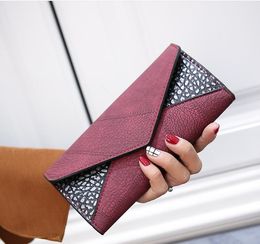 Hoge Kwaliteit Mode Portemonnee Dames Nieuwe Designer Lederen Portefeuilles HASP Dames Handtas Purse Carteira Bag Trifold Bifold Casual Long