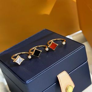 Topkwaliteit Fashional Designer Ring Fashion Diamond Ring For Woman Man Electroplating Classic Premium Rose Gold met doos
