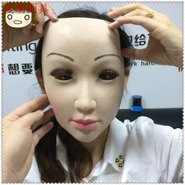 Silicone femelle masques halloween crossdress masque silicone masque complet masques de mascarade visage pour hommes et femmes masque de peau