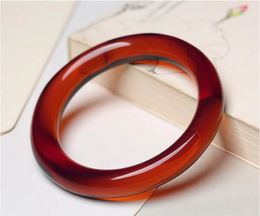 Topkwaliteit Fine Women Men Natural Baltic Red Amber Bangles Fashion Jewelry Lucky Accessories Gifts Bracelet Unisex 240514