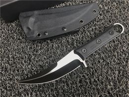 Couteau à machette à lame fixe de qualité supérieure D2 lames en titane CNC noir G10 poignée Karambit couteaux à griffes Camping en plein air équipement tactique