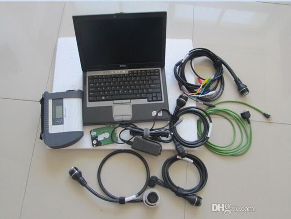 Qualité supérieure pour l'outil de diagnostic Mercedes MB Star C4 SD Connect avec la dernière version en disque dur 320 Go Dell D630 ordinateur portable prêt à l'emploi