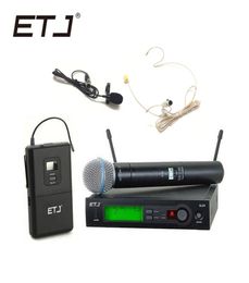 Top Quality Full Set SLX SLX24 BETA58 UHF Professional Wireless Microphone System Super Cardioïde Beta Handheld Microfone MIC1354876