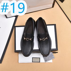 Topkwaliteit G-formele kledingschoenen voor zachte ontwerpers Heren Zwart lederen schoenen met puntige neus Heren Business Oxfords Casual schoenen Maat 6.5-11