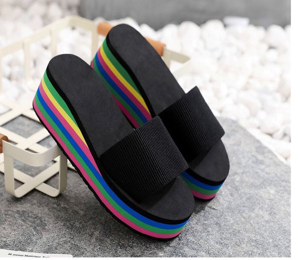 Top qualité GAI été femmes plage tongs chaussures classique dames Cool plat pantoufle femme sandales chaussures bas prix