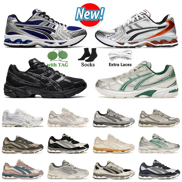 Gel de alta calidad NYC Running Shoes Mujeres Gel Kayano 14 Bajo Gel 1130 Entrenadores para hombres Crema Black Metallic Plum White Clay Canyon Pure Silver Sports Sneakers Jogging