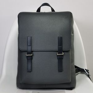 TOP qualité en cuir véritable sac à dos design hommes sacs à dos militaires noir bleu veau luxe ordinateur portable sacs à bandoulière grand espace