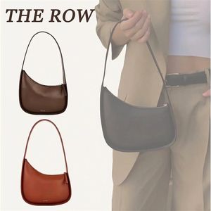 Cuir de qualité supérieure The Row Underarm Designer Sac à bandoulière Femme Cosmetic Tote Clutch Crescent Sacs de luxe sac à main