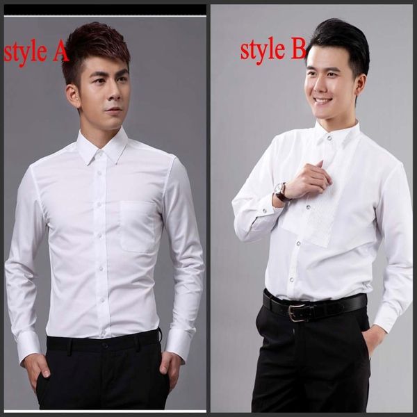 Chemises de marié de qualité supérieure Best Man Shirts Mariage Prom Shirt Taille standard J1 2858