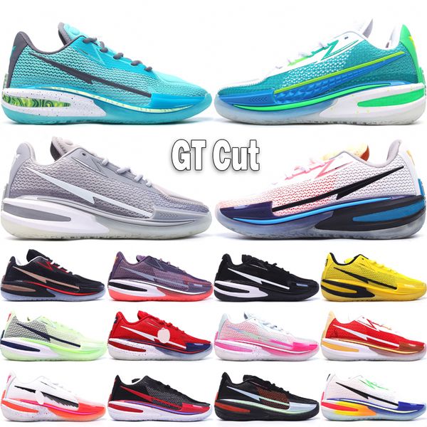 Top GT Cut Hommes Femmes Chaussures de basket-ball Nouveau Designer Think Pink Noir Hyper Crimson USA Team Lime Ice Ghost Baskets d'extérieur Taille 36-46