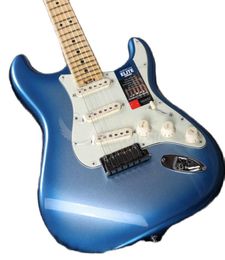 Gyst1051 guitare Elite Strat Sky Blue Burst Couleur en bois massif Maple Fretboard 22 Fret Chrome Hardware St Electr6887744