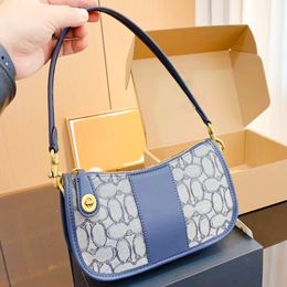 Topkwaliteit onderarm swingtas ontwerper dames lederen messenger tas sacoche halve maan koppeling zakken luxe crossbody hobo avondtas tas heren reis schouder handtassen