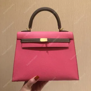 Sacs à main de qualité supérieure Sacs de créateurs Sacs à bandoulière de luxe pour femmes Fil ciré à la main Couture Pochette bicolore Poche à rabat tendance 1: 1 copie 25 cm avec boîte livraison gratuite