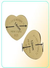 Hartoorbellen van topkwaliteit voor vrouwen romantische mooie roestvrijstalen stek oorbellen met Engelse letters bruiloft oorbellen7949508