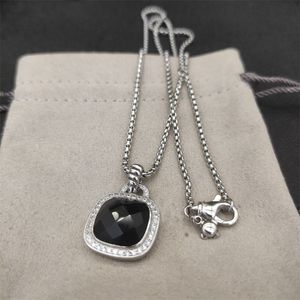 Collier coeur de qualité supérieure collier de créateur Dy pour chaînes femme pour hommes avec pendentif en forme de coeur bijoux à double pont colliers de créateur personnalité zl124 E4