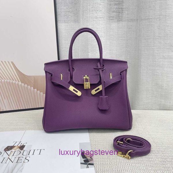 Calidad superior Hremms Birkks Diseñador Monedero de mujer Bolsos de cuero genuino Capa de versión superior Bolso de mujer de gama alta de cuero Togo con logotipo real