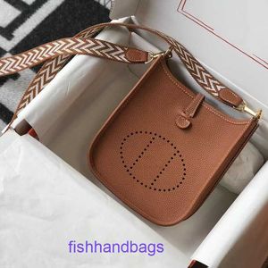 HREMMSS HREMMSS EVELLINS Femmes Designer Pours Sac à main en cuir authentique Hand Tike Mini Togo Top Top Caler CowHide Single avec un vrai logo