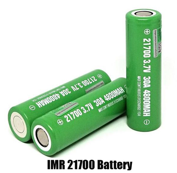 Batterie Li-ion IMR 20700 21700 de qualité supérieure, 3200mAh, verte, 4800mAh, 3.7V, 30a, 40a, cellule au Lithium rechargeable à haut débit, vs Listman IMR20700 IMR21700