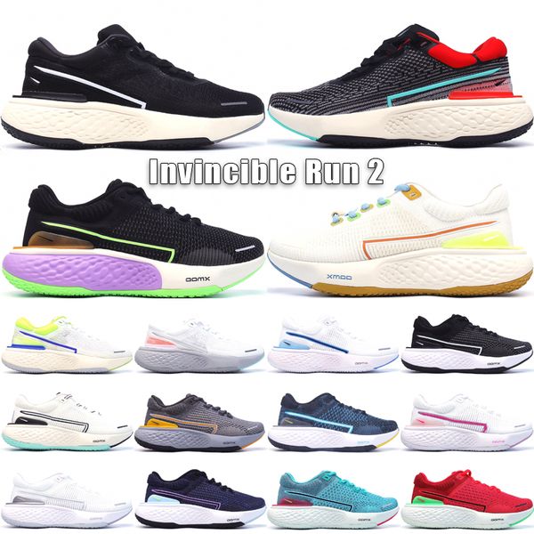 Invincible Run FK 2 Hombres Mujeres Zapatos para correr Top Zoomx Designer Club Sail Hot Curry Siren Rojo Blanco Metálico Plata Zapatillas de deporte al aire libre Tamaño 36-45