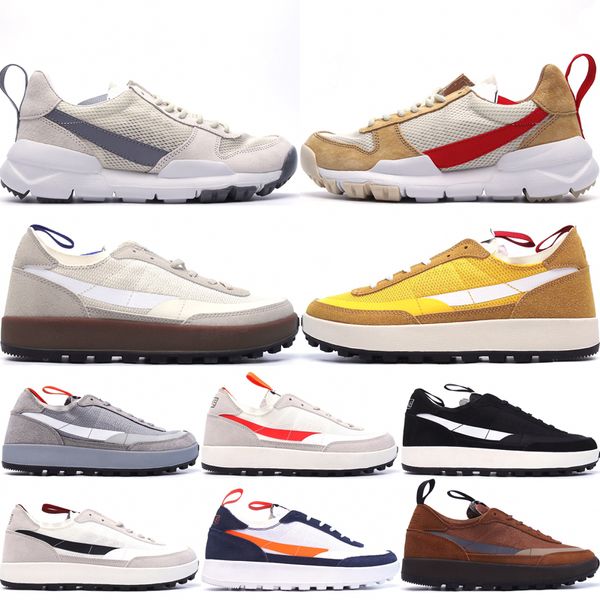 Tom Sachs x Craft Chaussures à usage général Hommes Femmes Chaussures de course Mars Yard Shoe Nyjah Free 2.0 Space Camp Archive Dark Sulphur Field Brown Studio Outdoor Sneakers Taille 36-45