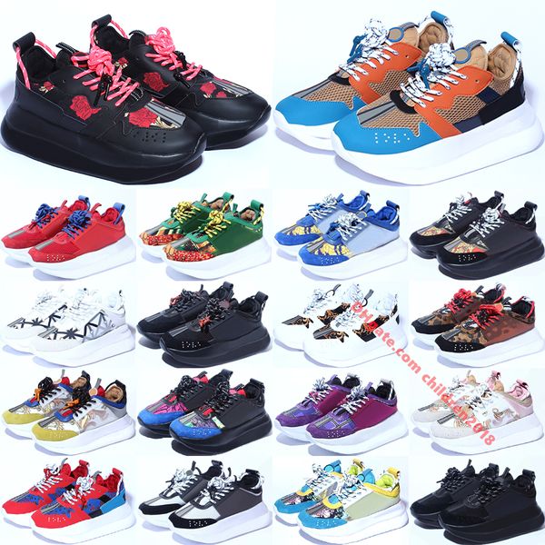 Top Italia Reacción de altura reflectante Zapatos casuales Zapatillas de deporte para hombre para mujer Triple Negro Multicolor Gamuza Suela gruesa Zapatillas de deporte Tamaño 36-45