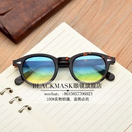 Top qualité jackJad nouvelle mode Johnny Depp Lemtosh Style lunettes de soleil rondes teintées océan lentille marque Design fête spectacle lunettes de soleil Oculos De S
