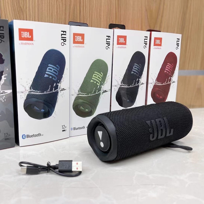 Top quality JBL FLIP 6 Wireless Bluetooth Speaker Mini Portable IPX7 FLIP6 Waterproof Portable Speakers Outdoor Stereo Bass Music Track Independent TF Card
