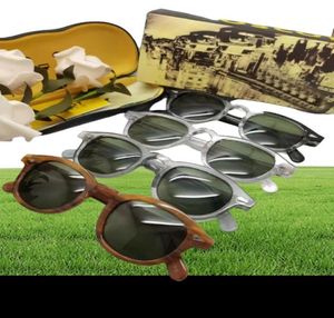 Topkwaliteit Johnny Depp Lemtosh Style Sunglasses Men Women Vintage Round Tint Ocean Lens Brand Design Transparant Frame Sun Glasse2936404
