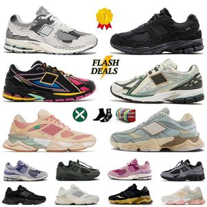 Flat Og d'origine 9060 2002r Chaussures décontractées designer 9060s Joe Freshgoods 2002 Protection Pack Rain nuage de mer Salt Pinche triple noir 1906r Womens Mens Gai Sneakers