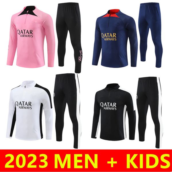 21 22 Survêtement de football psg enfants + hommes Maillot De Foot 2021 2022 mens kids tracksuit training jogging soccer jersey