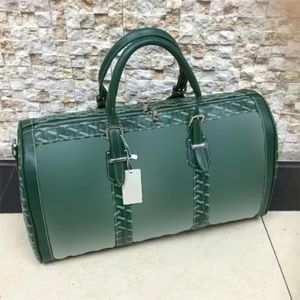 Bolsa de lona de gran capacidad de alta calidad, bolsa verde, bolsa de viaje de lujo, bolsa de viaje con letras de nailon de gran capacidad, bolsa de viaje para equipaje de una sola letra suave para exteriores