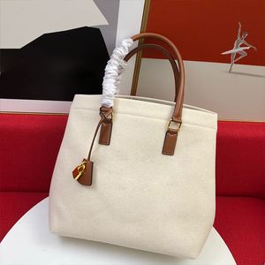 Sac fourre-tout de grande capacité de qualité supérieure Nouveaux sacs à main de shopping en toile CABAS horizontal imprimé lettre épaule portable sac décontracté femme plage vacances designer cl