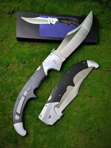 Couteau pliant Espada XL de qualité supérieure S35VN Blade satiné G10 avec poignée en acier inoxydable Randonnée de camping en plein air Couteaux tactiques avec boîte de vente au détail