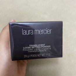 Topkwaliteit laura mercier doorschijnende losse setting poeder 29 g make -up met plastic afgesloten