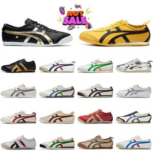 Topkwaliteit lederen tijger Mexico 66 merkontwerper Casual schoenen OG Originele Onitsukass Tigers Damesheren Trainers Canvas Platform Vintage Outdoor Sports Sneakers