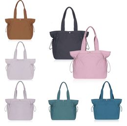 Top qualité Lululemens Ceinture Sac Side Cinch Nylon Sacs à provisions Designers Embrayage Sac à main étanche Hobo Femmes Sac de week-end Épaule Hommes Cross Body Grand fourre-tout