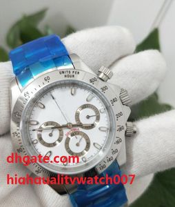 2021 Top qualité luxe montre pour hommes automatique mécanique sans chronographe 40mm cadran blanc hommes Sport affaires montres montres