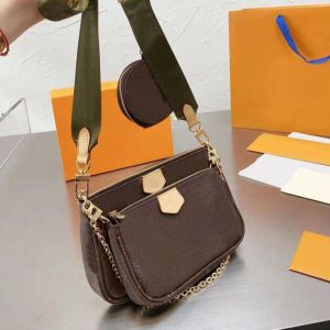 Luxe designer tassen 3 -delige sets favoriete multi pochette dames purse handtassen lederen schouder messenger tas portemonnees bages crossbody tas